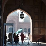 Vanuit de moskee Lahore