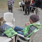 Eten delen met de aapjes