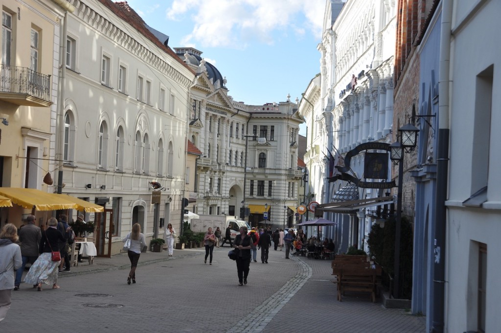 Straatje in Vilnius