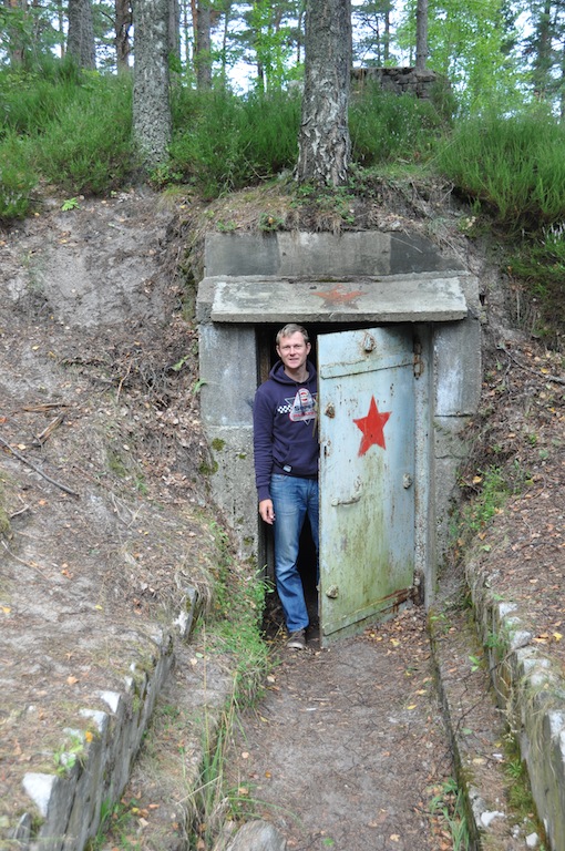 Ingang van een bunker